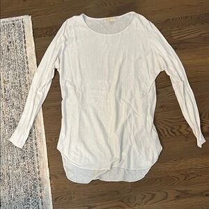 Michael Kors Women's White Long Sleeve Top